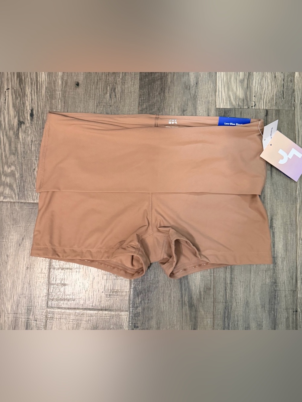 NWT JoyLab Beaver Fur Brown Low-Rise Bike Shorts 3" - Size L